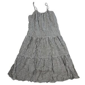 Raviya striped tiered flowy midi dress